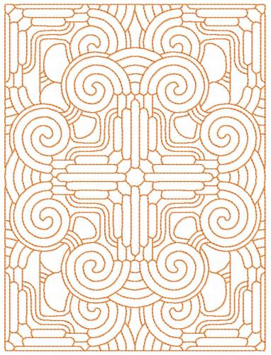 More information about "Geometric pattern decor free embroidery design 2"