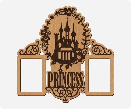 More information about "Princess frame free laser cutting file"