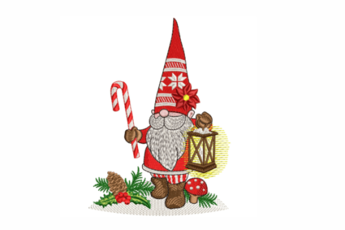 More information about "Christmas Gnome free embroidery design"