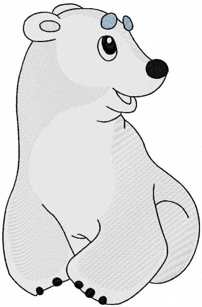 White bear umka free embroidery design