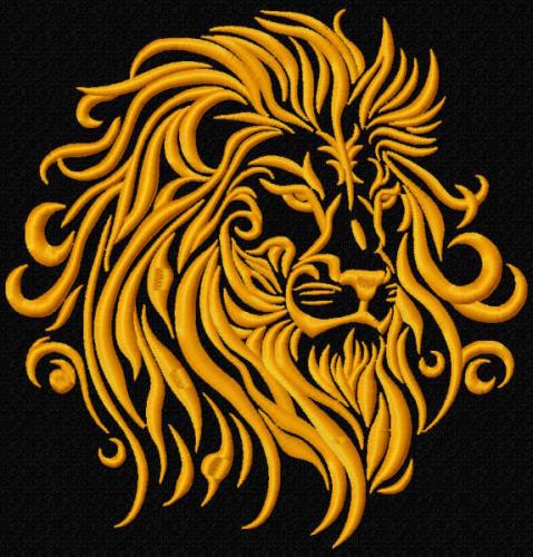More information about "Tribal lion muzzle free embroidery design"