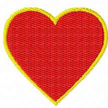 More information about "Heart with border 2x2 inch free embroidery design"