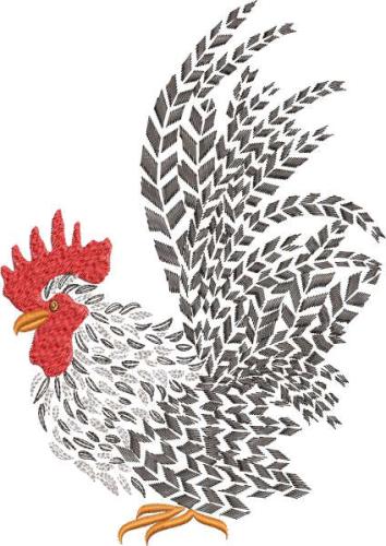 More information about "Celebrate Rustic Charm with the Rooster Free Embroidery Design"