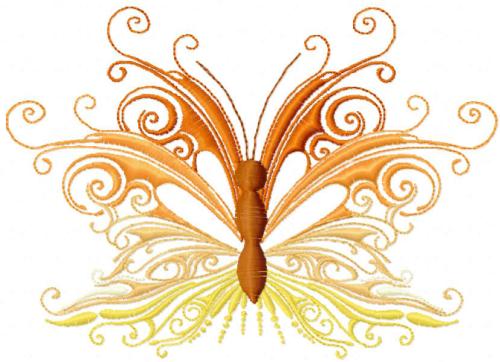 More information about "Fall colors butterfly free embroidery design"