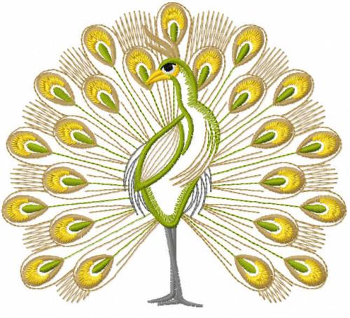 More information about "Discover the Elegance of a Peacock with Our Free Embroidery Design"