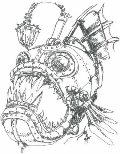 More information about "Steampunk sketch free embroidery design"