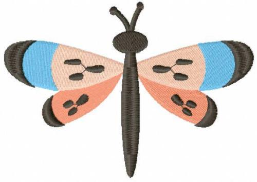 More information about "Dragonfly pastel free embroidery design"