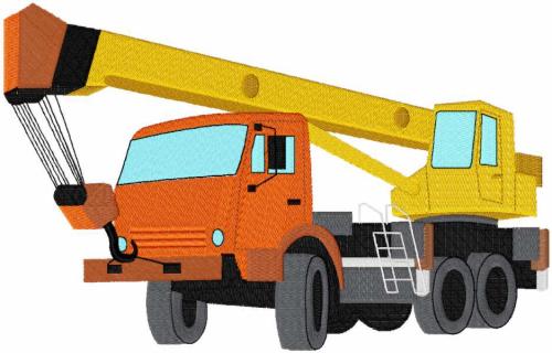 More information about "Mobile crane free embroidery design"