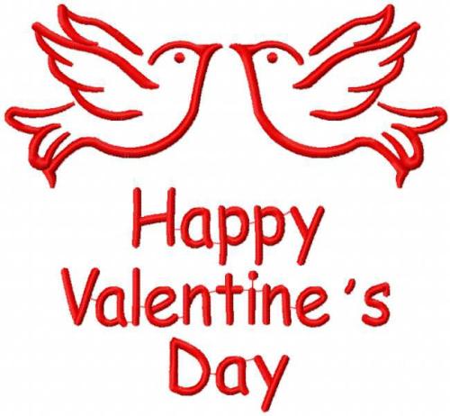 More information about "Happy Valentine's Day free embroidery design"