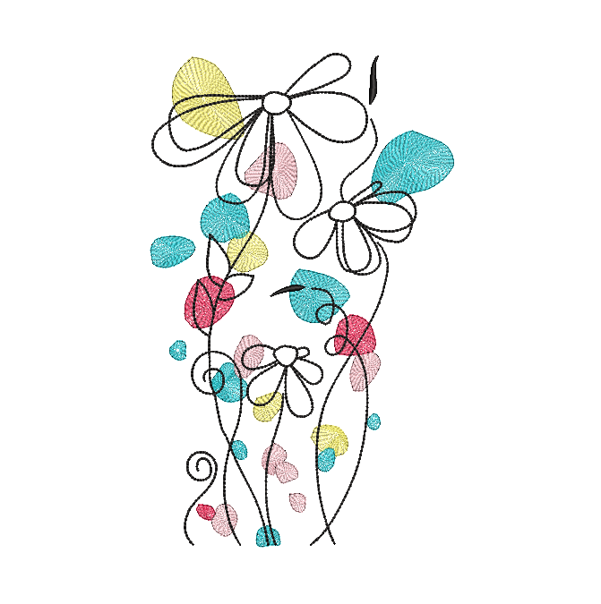 Spring Flower Free Embroidery Design