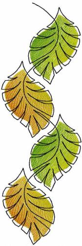 More information about "Autumn leaves free embroidery design"