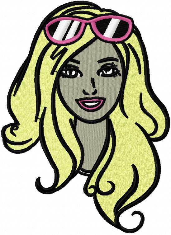 Barbie free embroidery design