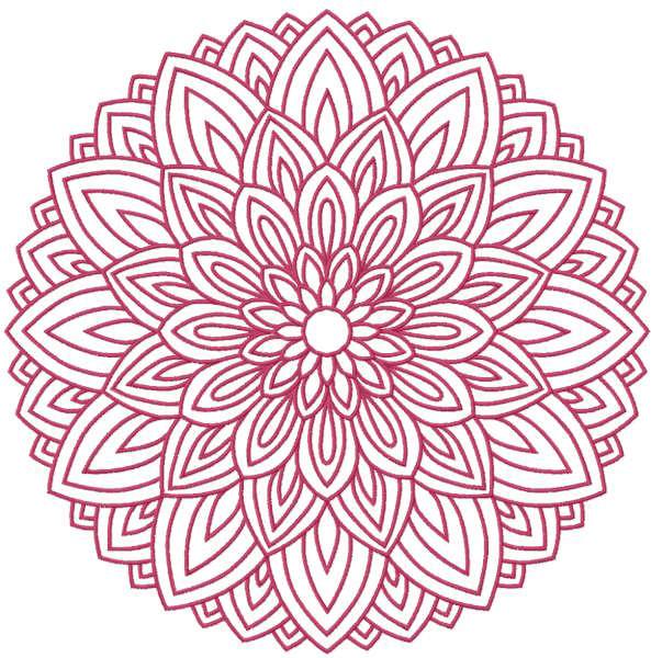 Floral decor free embroidery design