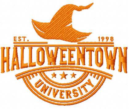 Halloweentown university free embroidery-design