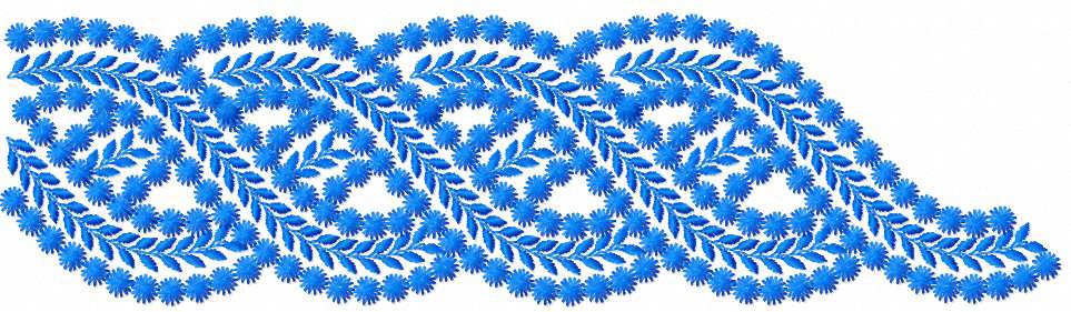 Winter swirl border free embroidery design