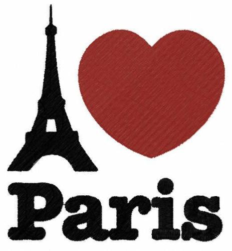 More information about "I love Paris free embroidery design"