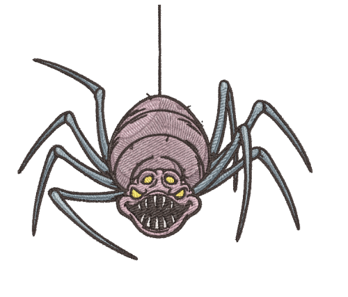 More information about "Spider free embroidery design"