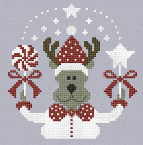 More information about "Santa reindeer with christmas decor free embroidery design"