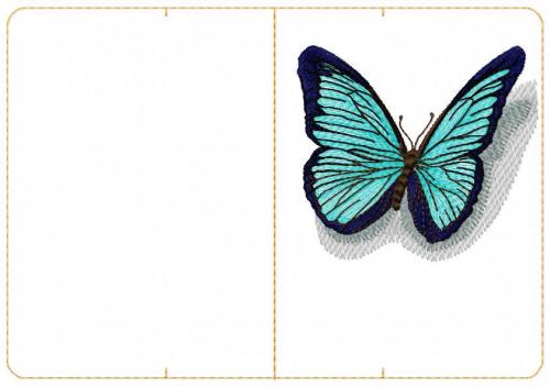 More information about "Doc cover with butterfly free embroidery design"