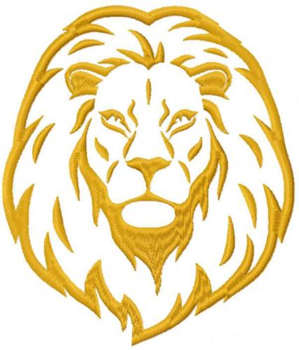 More information about "Gold lion free embroidery design"