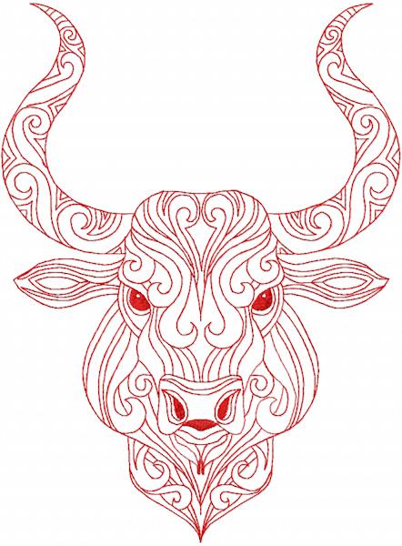 Red bull free embroidery design