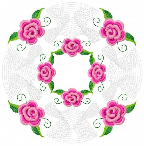 More information about "Rose napkin decor free embroidery design"