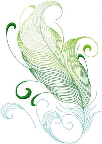 More information about "Swirl feather free embroidery design"