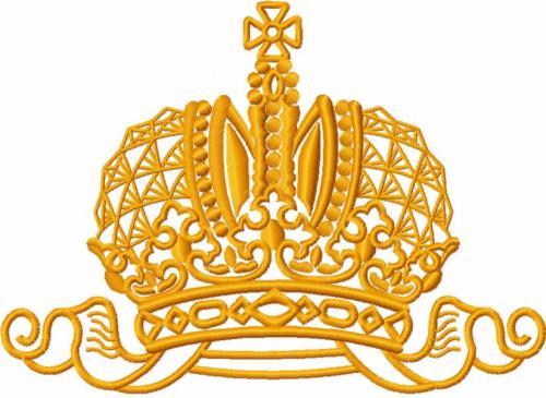 More information about "Big gold crown free embroidery design"