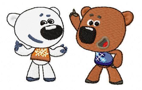 More information about "Mini bears free embroidery design"