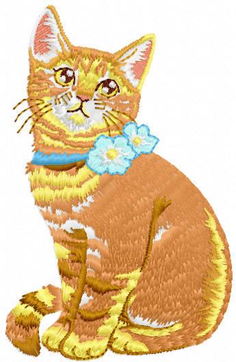 Red Kitten free embroidery design