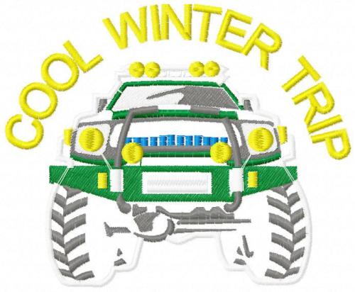 More information about "Cool winter trip free embroidery design"