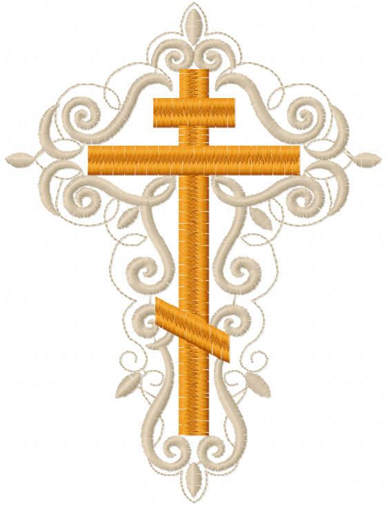 Big cross free embroidery design