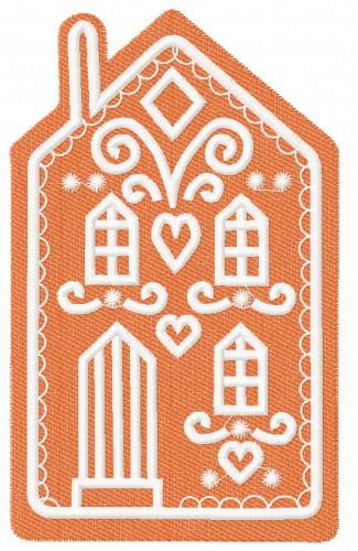 More information about "Gingerbread house free embroidery design"