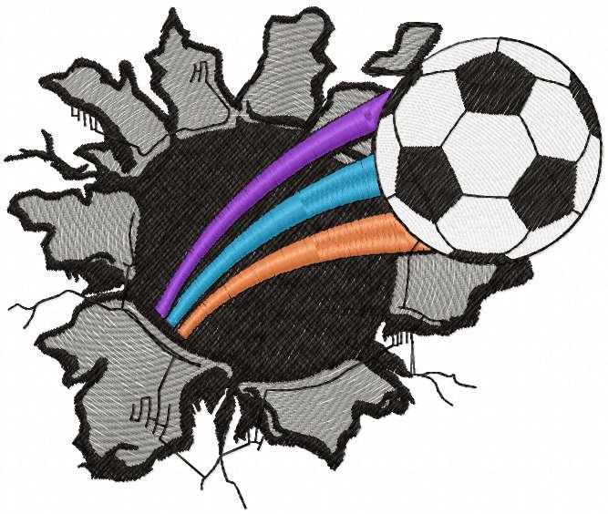 Soccer ball free embroidery design