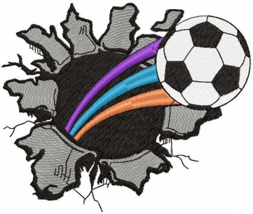 More information about "Soccer ball free embroidery design"