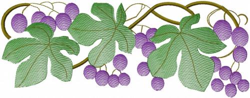 More information about "Grape free embroidery design"