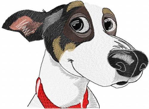 More information about "Sly dog free embroidery design"