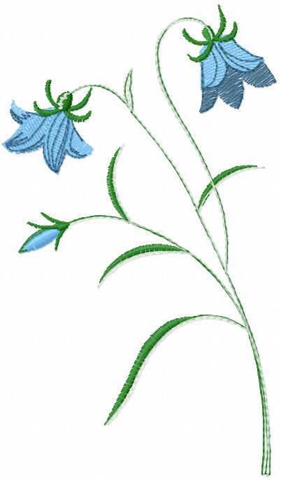 Bells free embroidery design 1