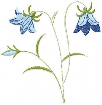 More information about "Flowers Bells free embroidery design 1"