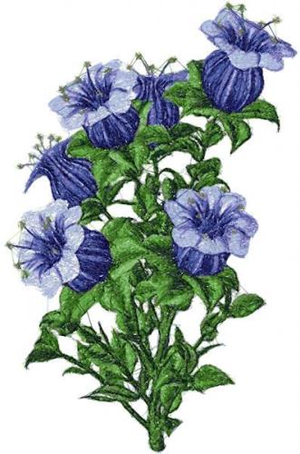 More information about "Violet flower photo stitch free embroidery design"