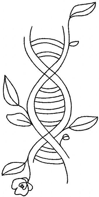 DNA free embroidery design