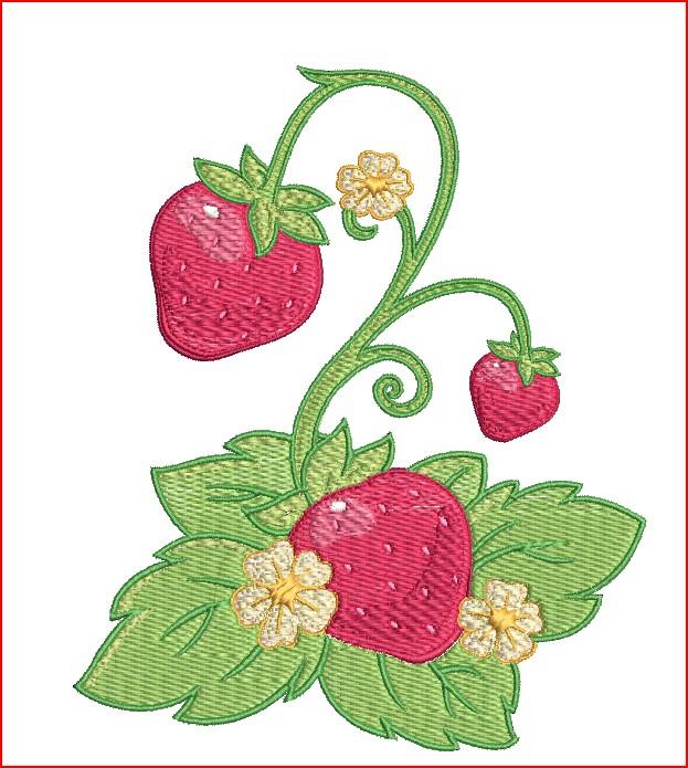 STRAWBERRY free embroidery design