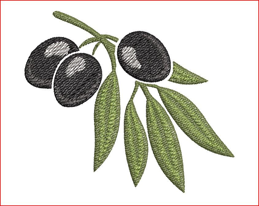 Olive leaf Cartoon free embroidery design