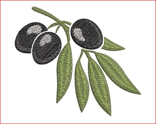 More information about "Olive leaf Cartoon free embroidery design"