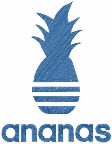 More information about "Ananas logo embroidery design"