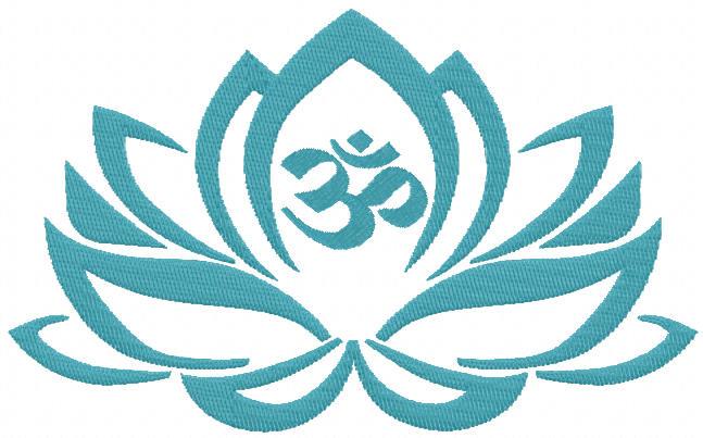 Lotus sign free embroidery design