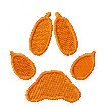 Paw free embroidery design