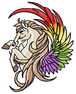 Pegasus free embroidery design