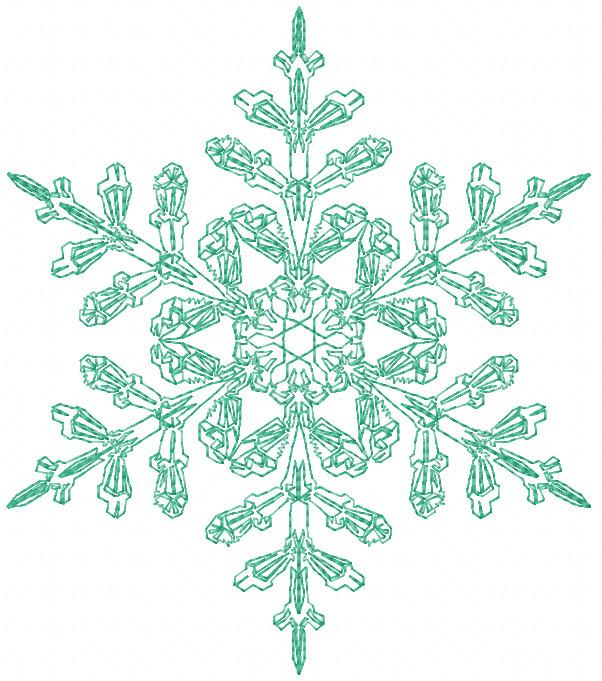 Snowflake free embroidery design