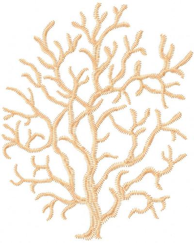 More information about "Coral free embroidery design"